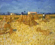 Harvest in Provence 1888 By Vincent van Gogh