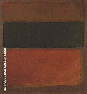 No 10 Black Sienna On Dark Wine 1963 By Mark Rothko (Inspired By)