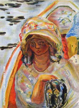 Jeune Fille Dans Une Baroque By Pierre Bonnard