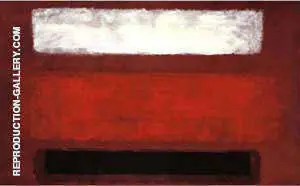 No 9 White and Black on Wine 1958 By Mark Rothko (Inspired By)