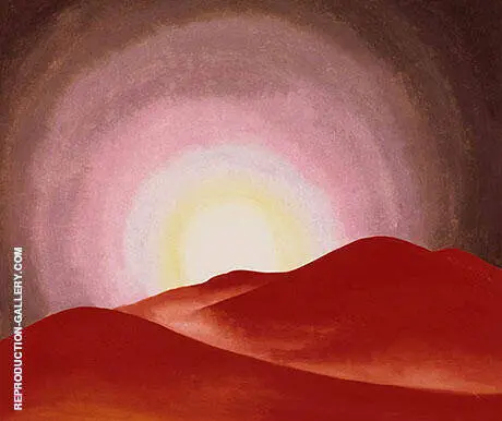 Red Hills Lake George 1927 By Georgia O'Keeffe