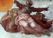 The Creation of the Heavens Detail By Michelangelo