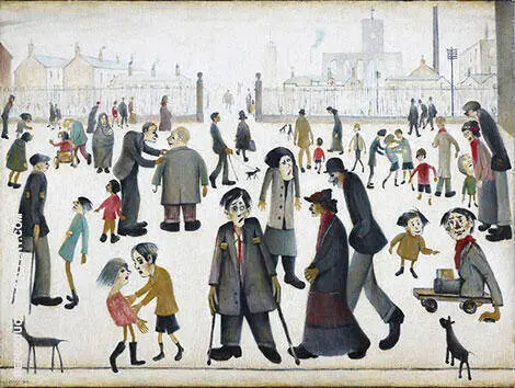 The Cripples 1949 By L-S-Lowry