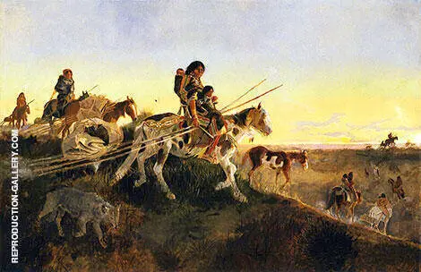 Seeking New Hunting Grounds 1891 By Charles M Russell