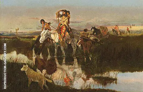 Bringing Up the Trail 1895 By Charles M Russell