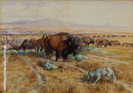 Guardian of the Herd 1899 By Charles M Russell