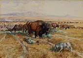 Guardian of the Herd 1899 By Charles M Russell