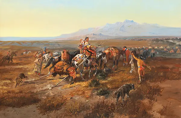 Returning to Camp 1901 By Charles M Russell