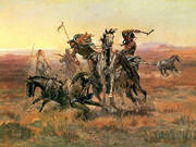 When Blackfeet and Sioux Meet 1908 By Charles M Russell