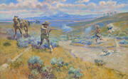Buffalo Bill's Duel with Yellowhand 1917 By Charles M Russell