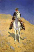 Self-Portrait on a Horse 1890 By Frederic Remington