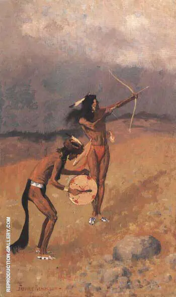 The Thunder-Fighters Would Take Their Bows 1892 By Frederic Remington