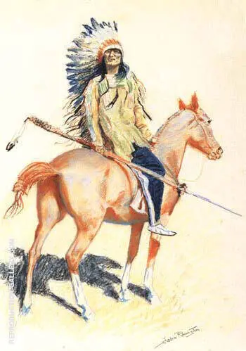 A Sioux Chief 1901 By Frederic Remington