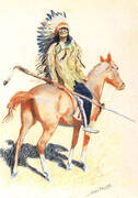 A Sioux Chief 1901 By Frederic Remington