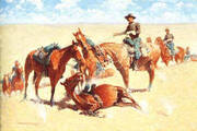 Among the Led Horses 1909 By Frederic Remington