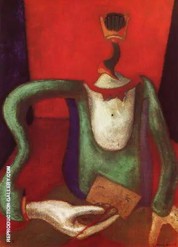 M Portrait, or The Letter, 1924 By Max Ernst