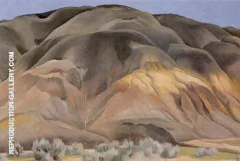 Grey Hill Forms By Georgia O'Keeffe