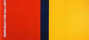 Who's Afraid of Red Yellow and Blue IV 1969-70 By Barnett Newman