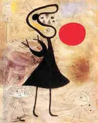 Woman in the Sun 2 By Joan Miro