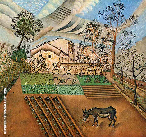 The Vegetable Garden with Donkey 1918 By Joan Miro