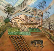 The Vegetable Garden with Donkey 1918 By Joan Miro
