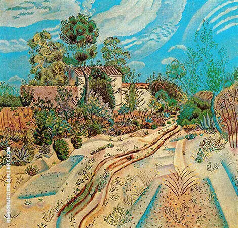 The Waggon Tracks 1918 By Joan Miro