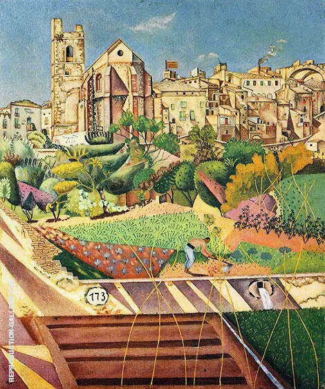 Montroig the Church and the Village 1919 By Joan Miro