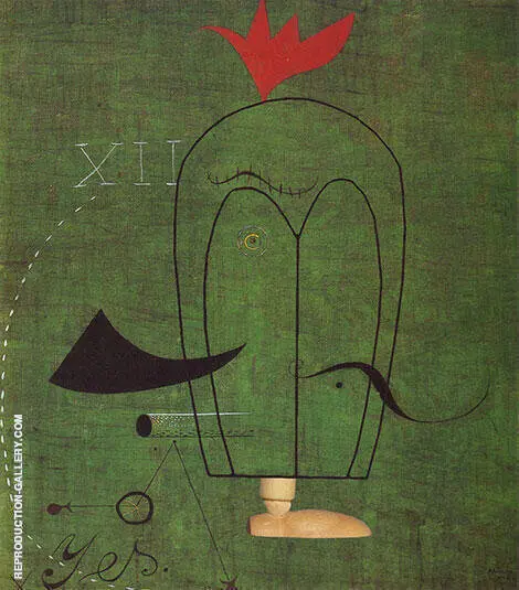 Gentleman 1924 By Joan Miro