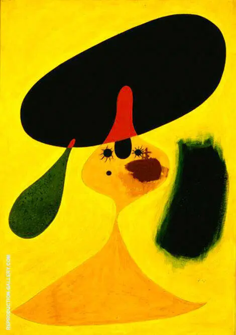 Portrait of Young Girl 1935 By Joan Miro
