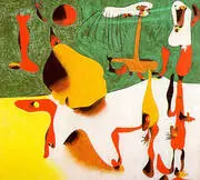 Figures in Front of a Metamorphosis 1936 By Joan Miro