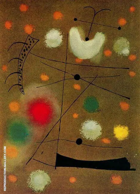 Painting of Celotex 1937 By Joan Miro