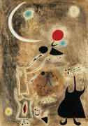 Woman and Bird in Front of the Sun 1942 By Joan Miro