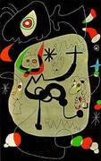 Dancer Hearing an Organ Playing in a Gothic Cathedral 1945 By Joan Miro