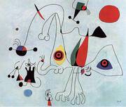 Women and Birds at Sunrise 1946 By Joan Miro