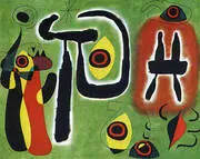 The Red Sun Gnaws at the Spider 1948 By Joan Miro