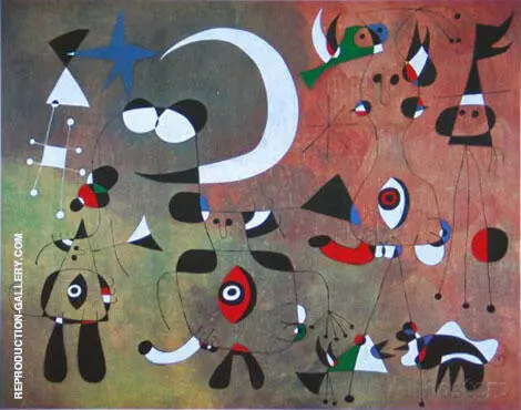 Figures in the Night 1949 By Joan Miro