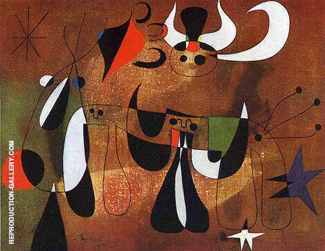 Figures in the Night 1950 By Joan Miro