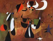 Figures in the Night 1950 By Joan Miro