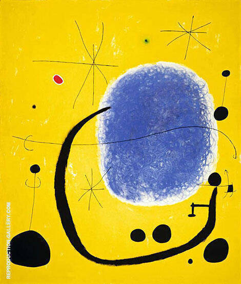 The Gold of the Azure 1967 by Joan Miro | Oil Painting Reproduction