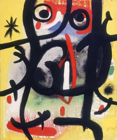 Woman in the Night 1970 By Joan Miro