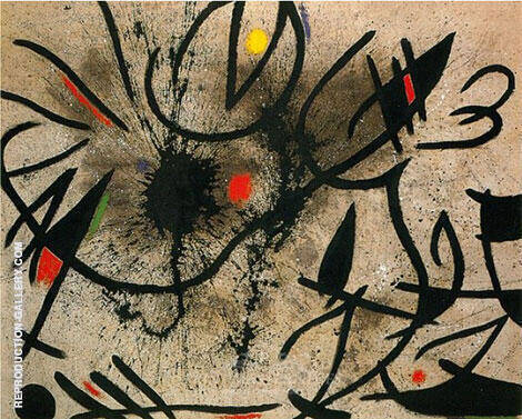 Birds at Daybreak 1970 by Joan Miro | Oil Painting Reproduction