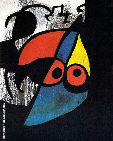 Woman Bird 1974 By Joan Miro