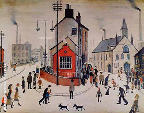 A Street In Clitheroe By L-S-Lowry
