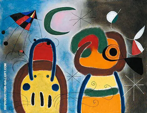 L'Oiseau au Plumage Deploye By Joan Miro