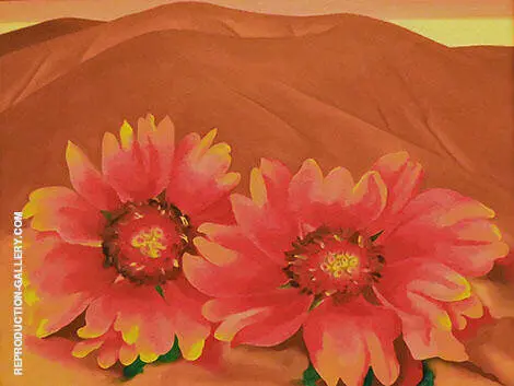 Red Hills with Flowers 1937 By Georgia O'Keeffe