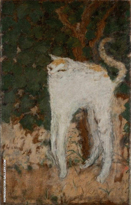 Le Chat Blanc 1894 by Pierre Bonnard | Oil Painting Reproduction