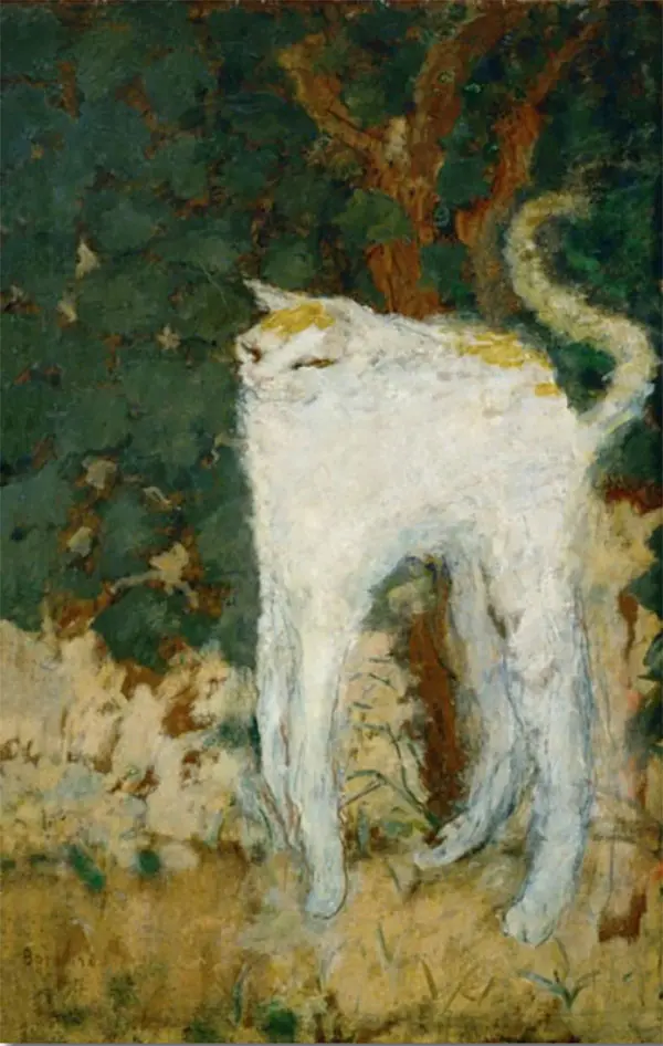 Le Chat Blanc 1894 (The White Cat) By Pierre Bonnard