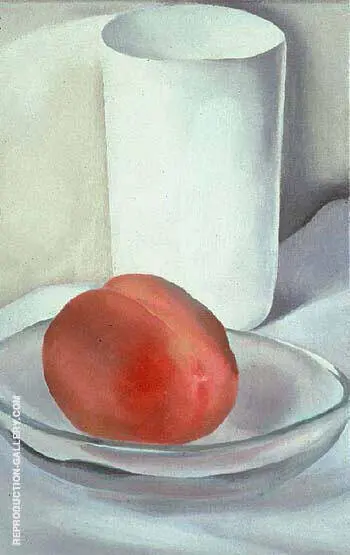 Peach and Glass 1927 By Georgia O'Keeffe