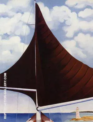Brown Sail, Wing on Wing, Nassau By Georgia O'Keeffe