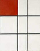 Composition B with Red By Piet Mondrian